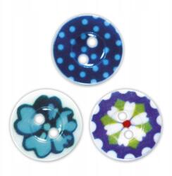 Titanum Gombok Titanum Craft-Fun műanyag kerek 15mm kék 30 db (462539)