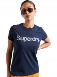 Superdry Sötétkék Nyomott Mintás Póló (36) (589697)
