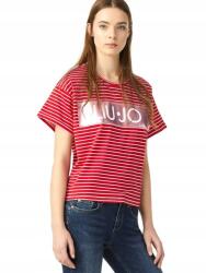 Liu Jo Lázább Szabású Piros Csíkos Póló (s) (378904)