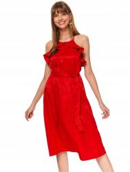 Top Secret LC52201 Top Secret Jacquard Ruha MIDI Nyitott Vállú Fodros L