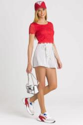 Guess Fehér Csíkos Nadrág Cipzárral, 92% poliészter, 8% viszkóz, 28 méret (459073)