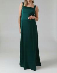  Zöld Szatén Klasszikus Laza Maxi Kismama Ruha Gombos Coast 42-ES