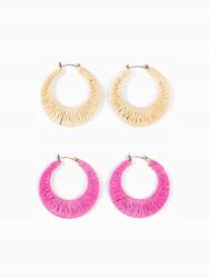  Szívószálas Karika Fülbevaló 2CSOMAG