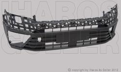 VW Crafter 2017- - Első lökhárító alsó rész, fekete