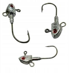 Jig Fej 10G Hal Fej Szem 3D Horog 3/0 Éles Horog Szem 3D (FL-JIG-RYBA-10G)