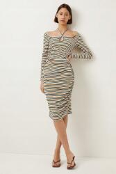 Oasis EC12114 Oasis Fodros Ruha MIDI Hosszú Ujjú Csíkos S