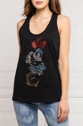 Liu Jo Fekete, Lángyos Szabású Bokszer Top, pamut, Size XS, cirkónia kövek (397245)