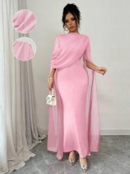 Shein FC45108 Shein Elegáns Rózsaszín Ruha Maxi Fodros (32) S