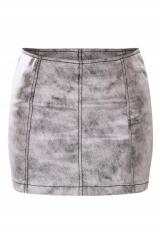 Prettylittlething Miniszoknya, ezüst metál, Size 38, 100% poliészter