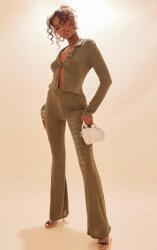 Prettylittlething Zöld Overál Hosszú Szár Gallér Gomb Prettylittlething 36