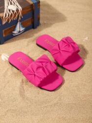 Shein KC22115 Shein Lapos Rózsaszín Bebújós Flip-flop Papucs (40) 37 (sk2408301236483916)