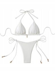 Shein Kötött Fürdőruha Fehér Kétrészes 34 Xs__xs