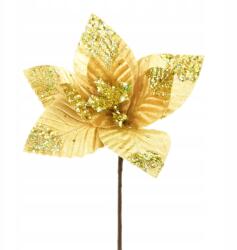 Dommio Mikulásvirág csillogó arany Ø25 cm (DA-8341)