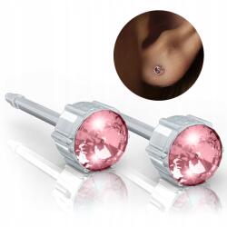 BLOMDAHL Hipoallergén fix fülbevaló Rose 4mm Orvosi Műanyag (15-0103-03 (A))