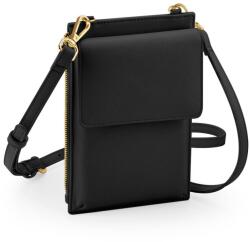 BagBase Mini táska mobiltelefonhoz vállpánttal - Fekete (BG767-1000353976)
