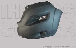 Citroen Jumper 2014-2023 - Első lökhárító sarok bal nem ködlámpás, s. szürke - alkatresz - 14 535 Ft