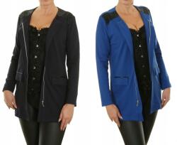  Női blézer Elegáns hosszú cipzáras blézer 1129# Kiárusítás