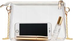  Átlátszó női táska Stadionban jóváhagyott kis keresztpántos táska cipzárral (gddgdgffhfg)