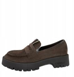 CheBello Mokaszin CheBello 4854 bőr vastag alj velúr barna 37 (4854)