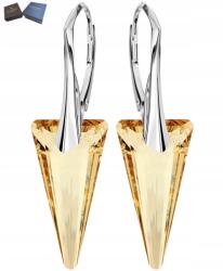 Mennica Świdnicka Fülbevaló Ezüst Lógó Angol Kapcsos Kristály Spicc Női Gyönyörű