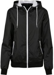 Build Your Brand Női széldzseki - Fekete / fehér | S (BY130-1000303392)