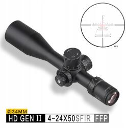 Levenhuk Optics Hd céltávcső GEN2 4-24X50SFIR Ffp Mrad-z 34mm (DOHD4-24x50)