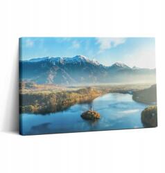 Wallfluent Vászonkép Canvas Tartós Falikép Vendégszoba Tó Épület (010030010150000276841)