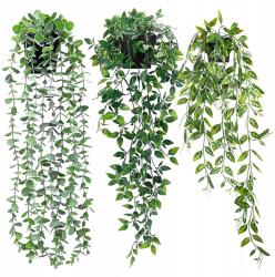 Gute 3 db-os Mesterséges Növények Beltéri Kültéri Lógó Szett (NPN)