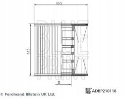 Blue Print Olajszűrő Blue Print ADBP210118