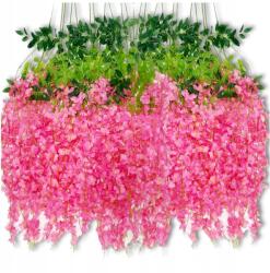  Művirág Füzér Lila Akác 110cm Borostyán 12db Falra Erkélyre (Sztuczny BLUSZCZ Roślina Wisząca Dekoracja)