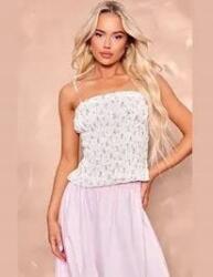 Prettylittlething Fehér Vállpántos Felső (42) (564314)