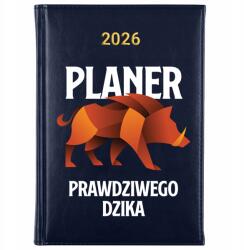 FunnyCase Könyvnaptár 2026 Vad Tervező Sötétkék tervező határidőnapló Ajándék Wz (Kalendarz Granatowy PLANER DZIKA)