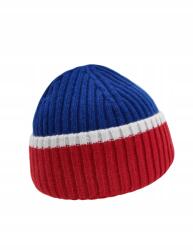 Reserved TR24401 Beanie Téli Sapka Háromszínű Gyapjú