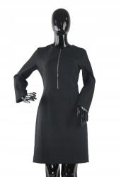 artigli fekete ruha, cipzáros, Size M, poliészter, térd felett, koktél (379630)