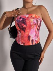 Shein KC35209 Shein Fűzős Felső Tie Dye Xs