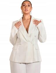 Shein Curve Blézer Fehér Elegáns 44 XXL__XXL