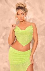 Prettylittlething Flitteres Nyitott Hátú Felső (44) (563795)