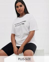  Női Póló Fehér Print Pamut