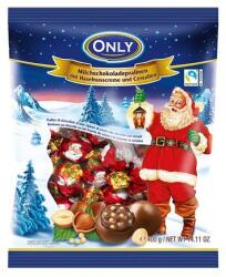 ONLY Karácsonyi Tejcsokoládé Praliné Mogyorókrémes Töltelékkel 400g