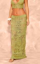 Prettylittlething KC33106 Maxi Kötött Strandszoknya Prettylittlething (11) Xs