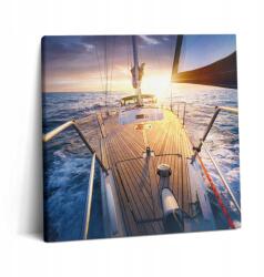 Wallfluent Vászonkép Naplemente a vitorlás fedélzetén 60x60 cm (010030010270000074675)