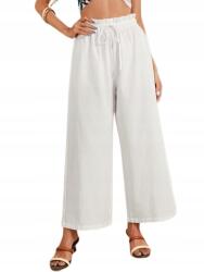 Shein Női Fehér Casual Szálú, Hétközi Nadrág 40/42 1HE