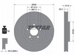 Textar 92124105 féktárcsa (1db)