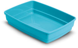 Barry King Nyitott alomtálca macskáknak egyszerű műanyag 42x33 cm barry king kék (BK-16204)