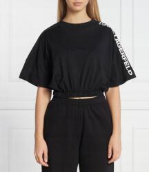 Karl Lagerfeld Fekete Rövid Ujjú Póló Logo (s) (235S1719999S)