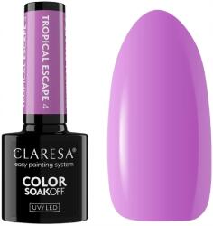 Claresa Hibrid lakk Tropical Escape 4 5G Claresa Pasztell lila fényes