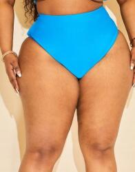 Prettylittlething Kék Bikini Alsó Bugyi Sima Klasszikus Plusz Prettylittlething 58