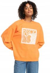 Roxy Női pulóver Roxy narancssárga pamut, laza nyomott mintával méret M (ERJFT04745 NJF0)