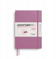 Leuchtturm1917 heti naptár, A5, keményfedeles, Dusty Rose, 2026 (372652)