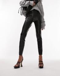 Topshop Fekete Bőrutánzat Leggings (44) (567446)